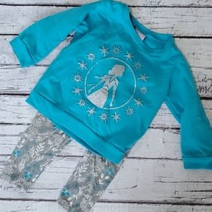 Frozen Set 2T Leggings and Sweatshirt